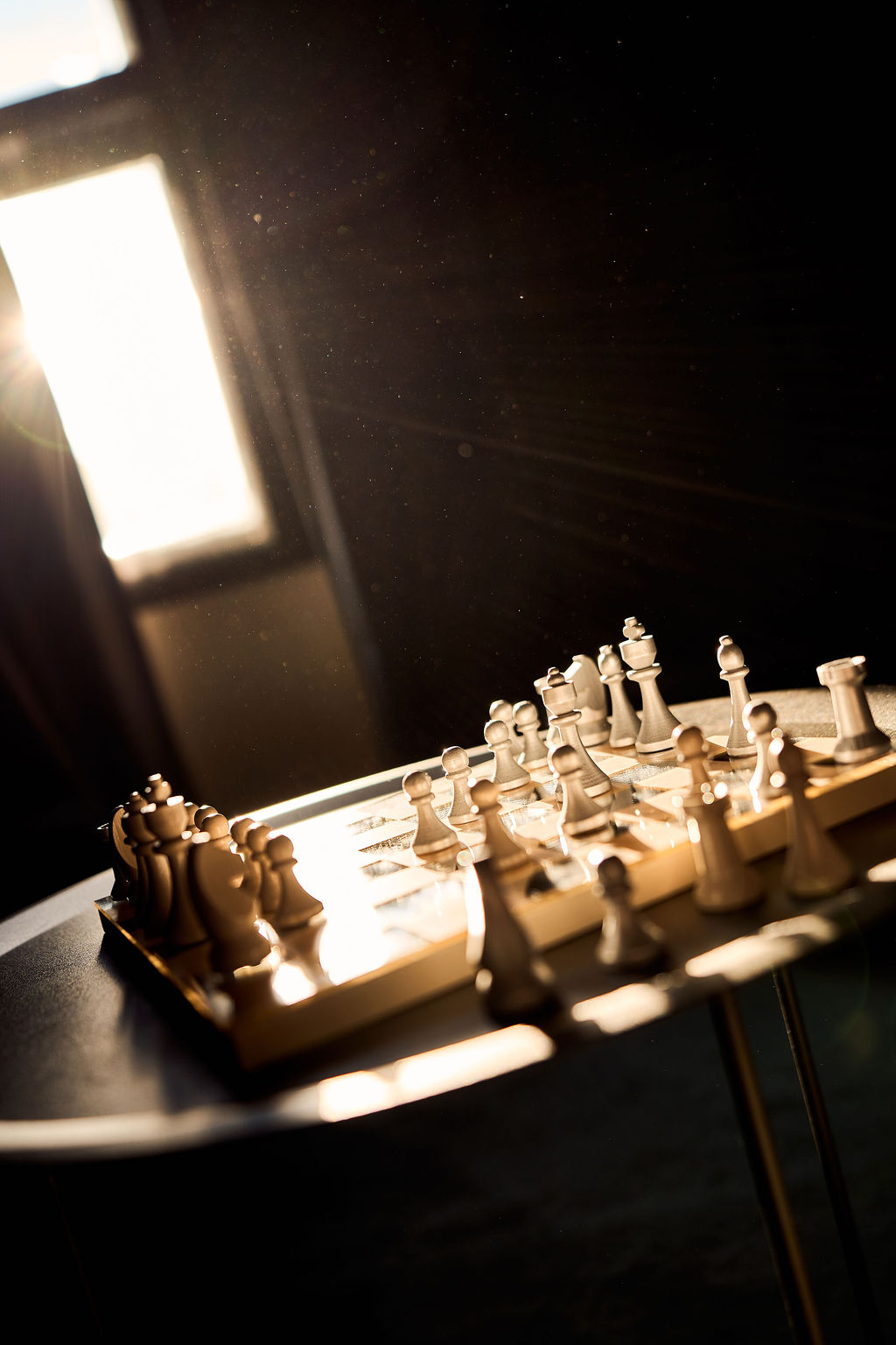 Detail shot with chess