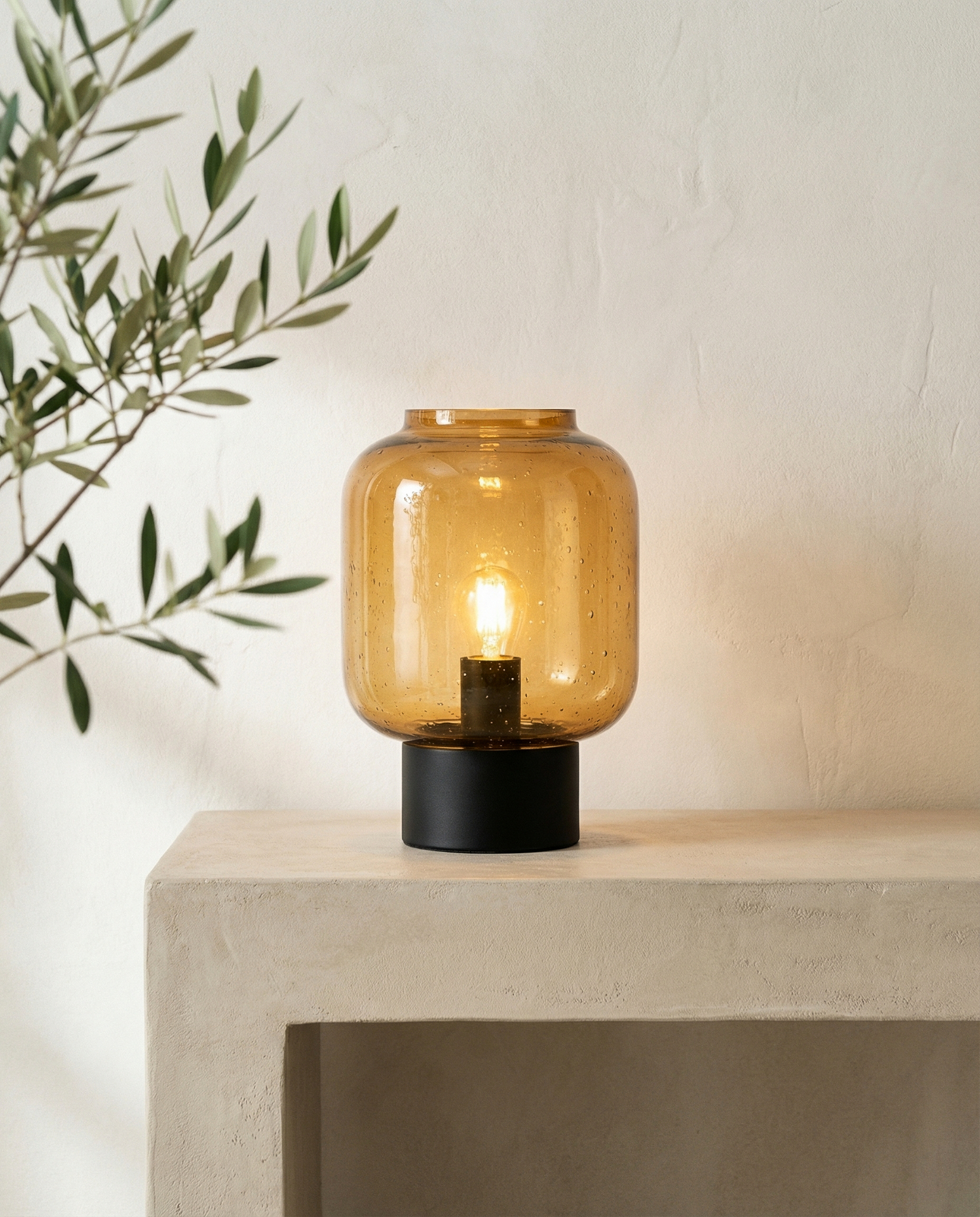 Amber Table Lamp