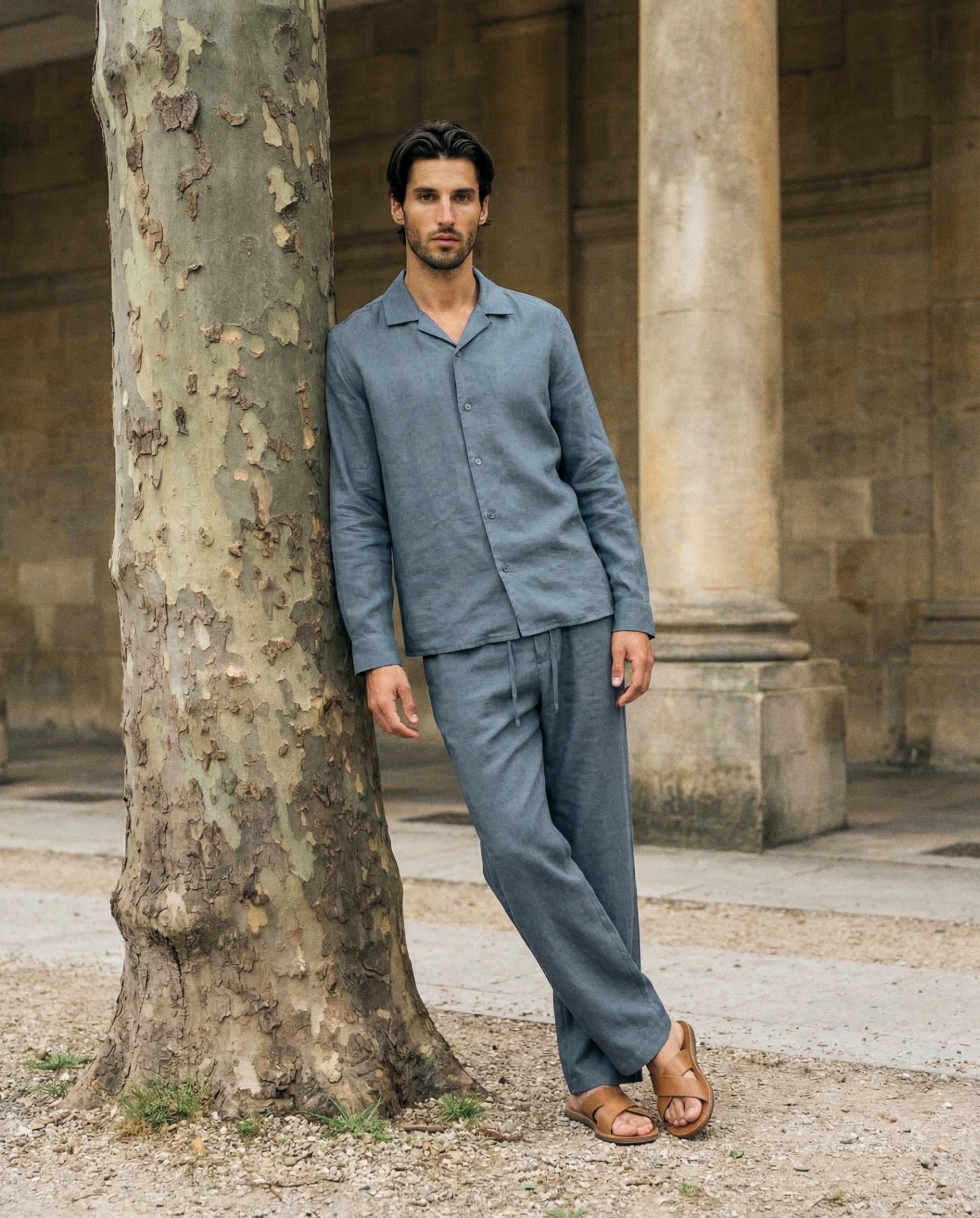 Slate linen full look